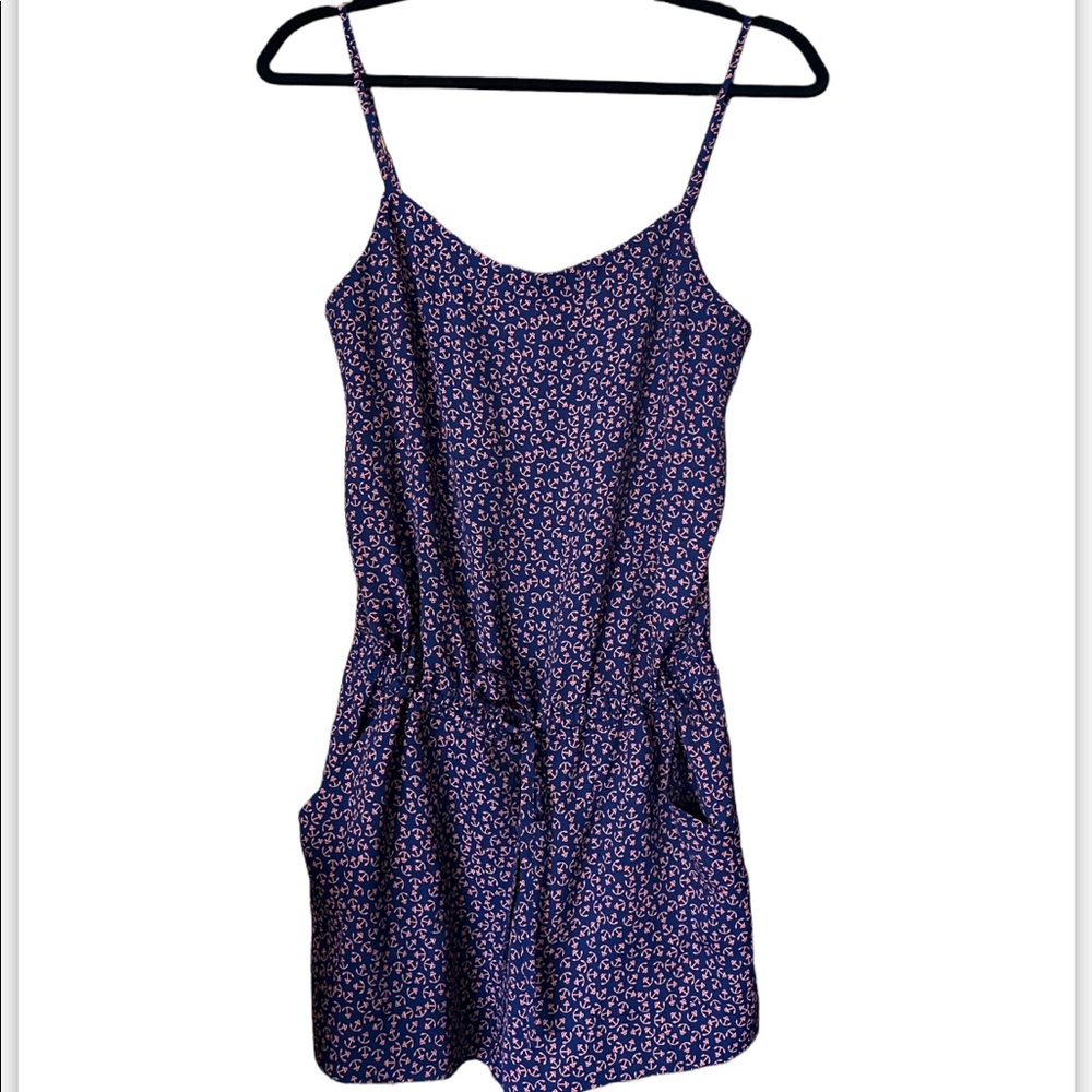 LOFT Nautical Anchors Blue Romper